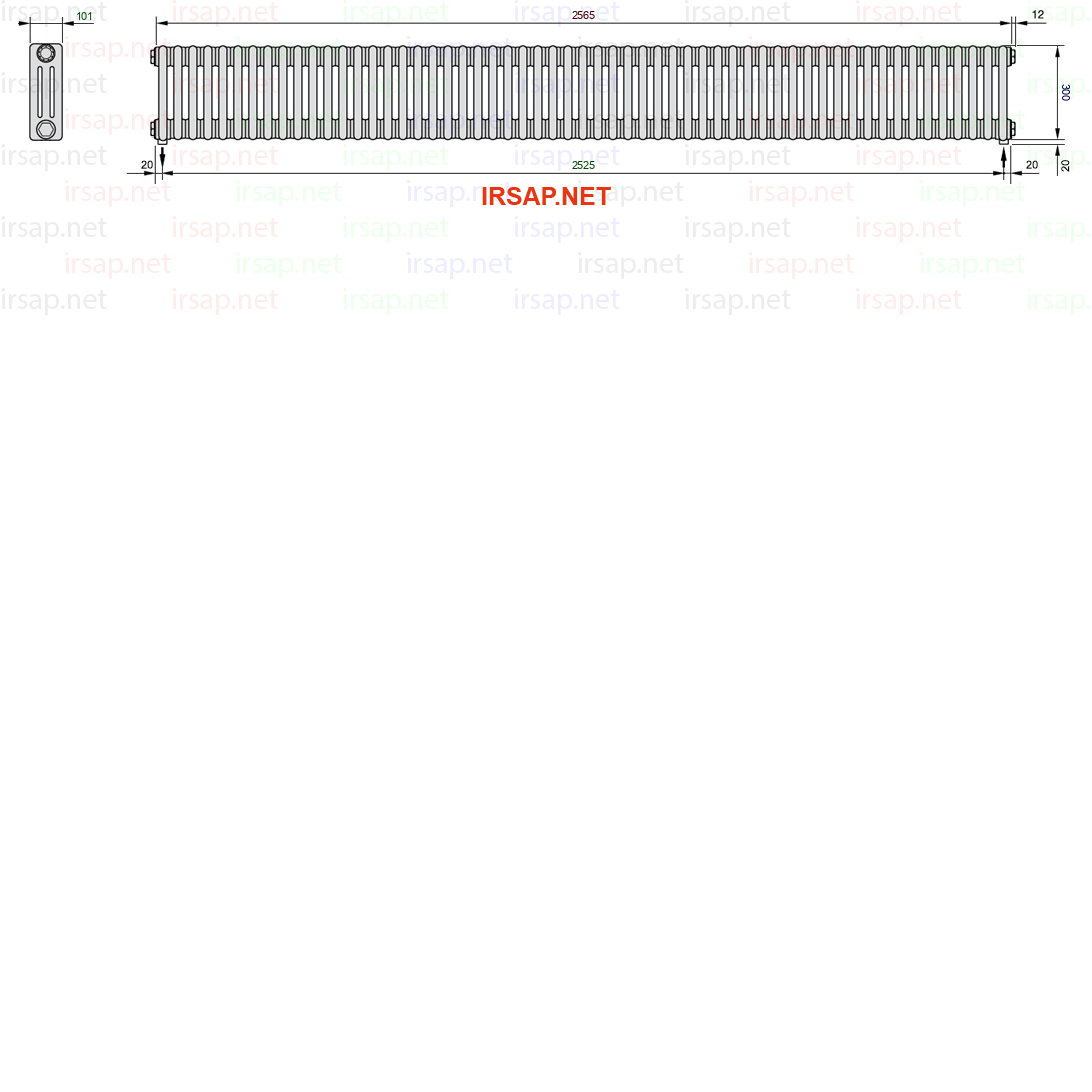 Радиатор IRSAP Tesi 30300/57 T16 CL 01